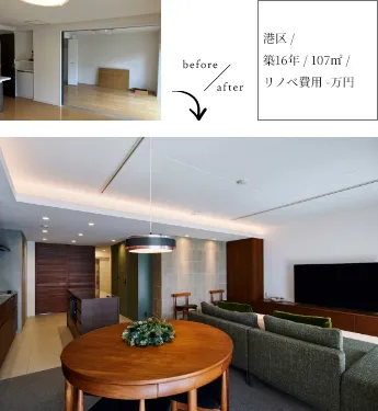 港区 / 築16年 / 107㎡ / リノベ費用 -万円