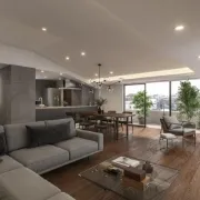 イメージCGで、工事中から入居者募集のイメージ写真