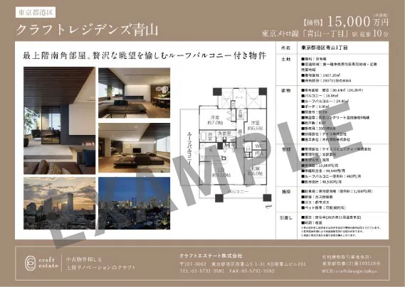 販売資料のサンプル画像