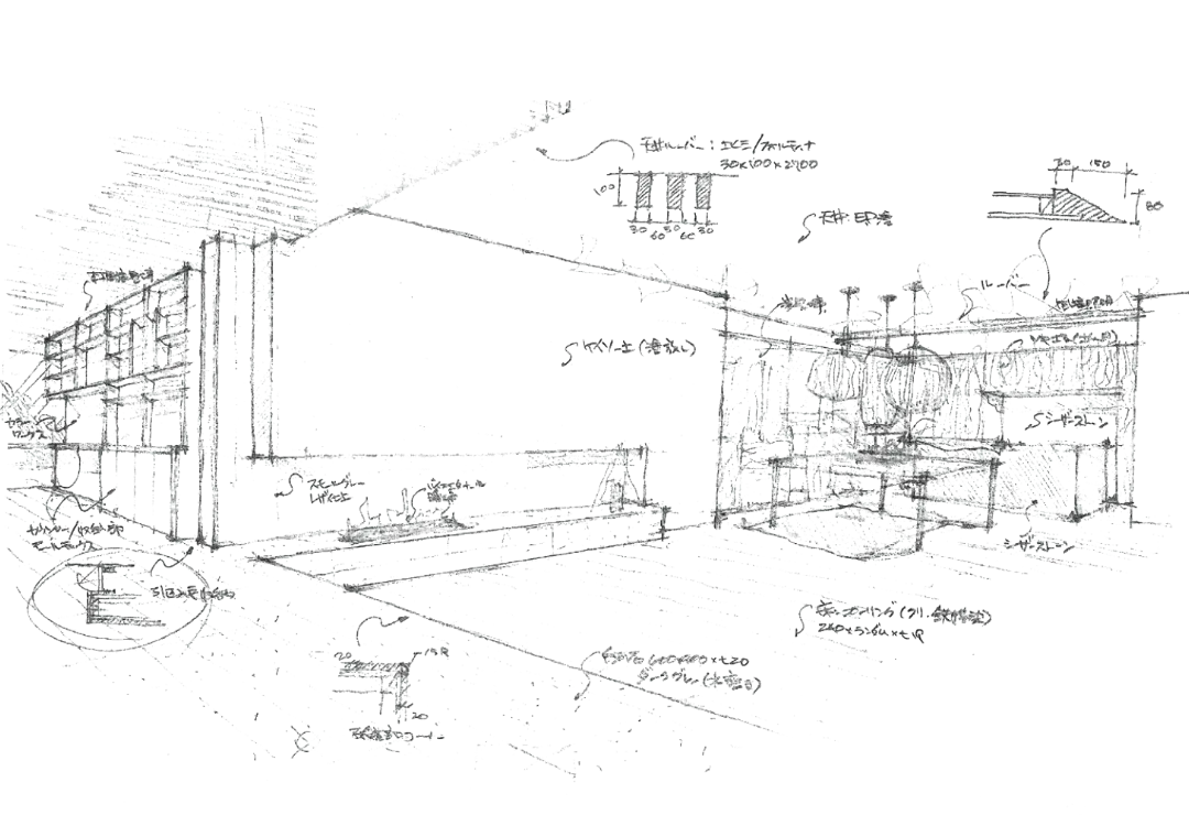 青山ショールームの図面写真