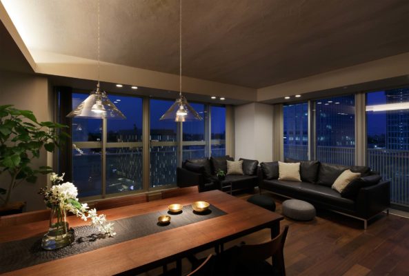 マンションリフォーム・マンションリノベーションデザイン事例_和モダン　#00373