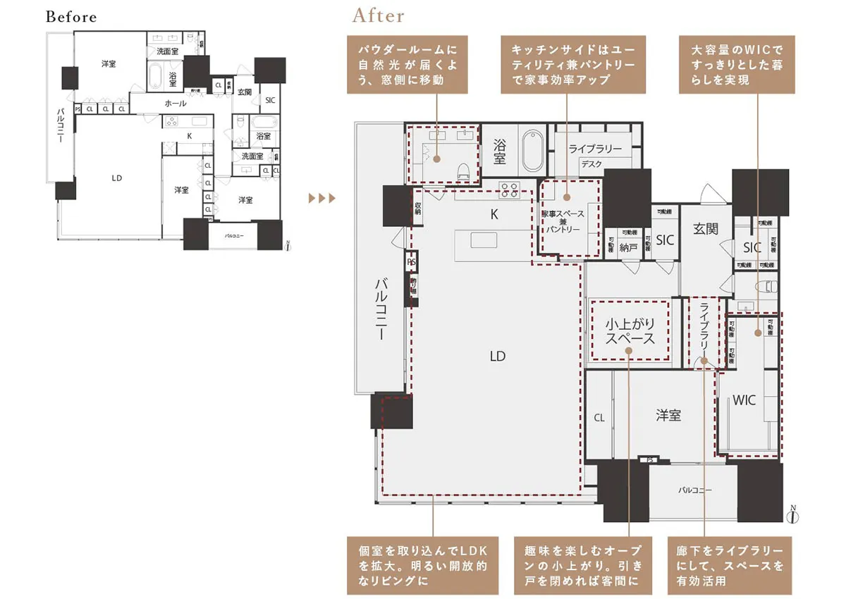 フルリフォームのご希望1「趣味を楽しみながら暮らしたい」/ 築14年 / 5200万円（マンション）