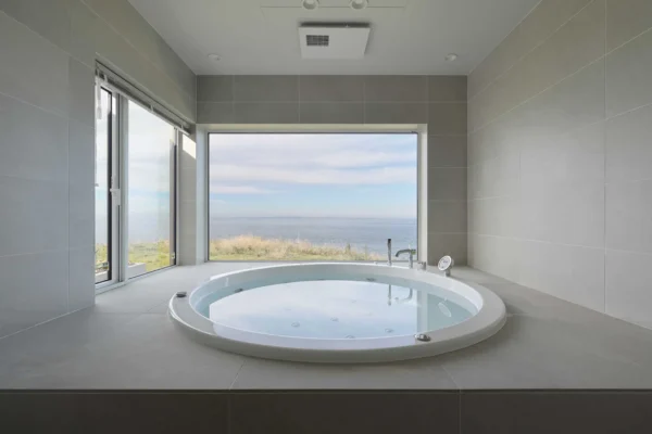 浴室（お風呂・ユニットバス）リフォーム事例：オーシャンビューのバスルーム