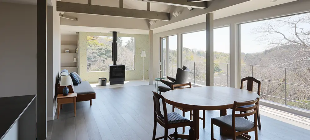 外気を取り込む贅沢なプラン