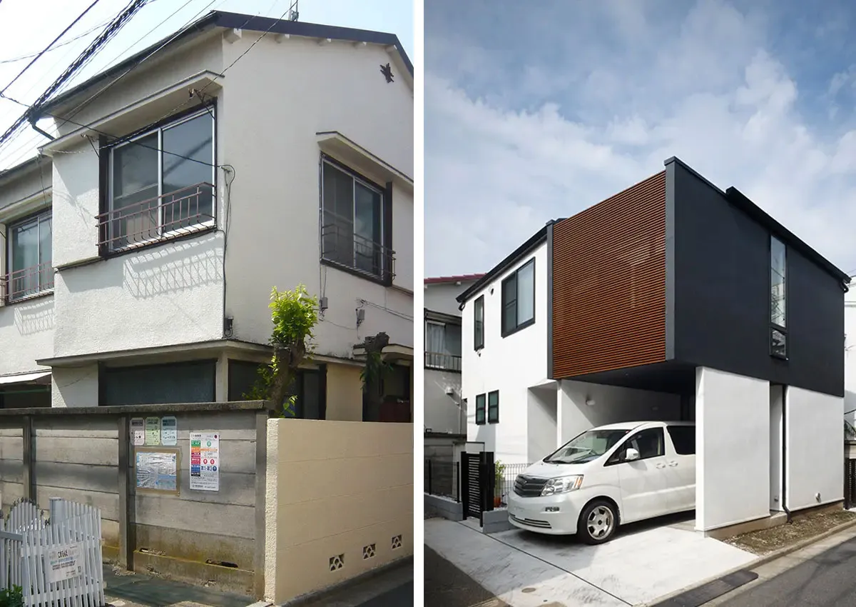 スケルトンにして基礎を補強して外観も一新