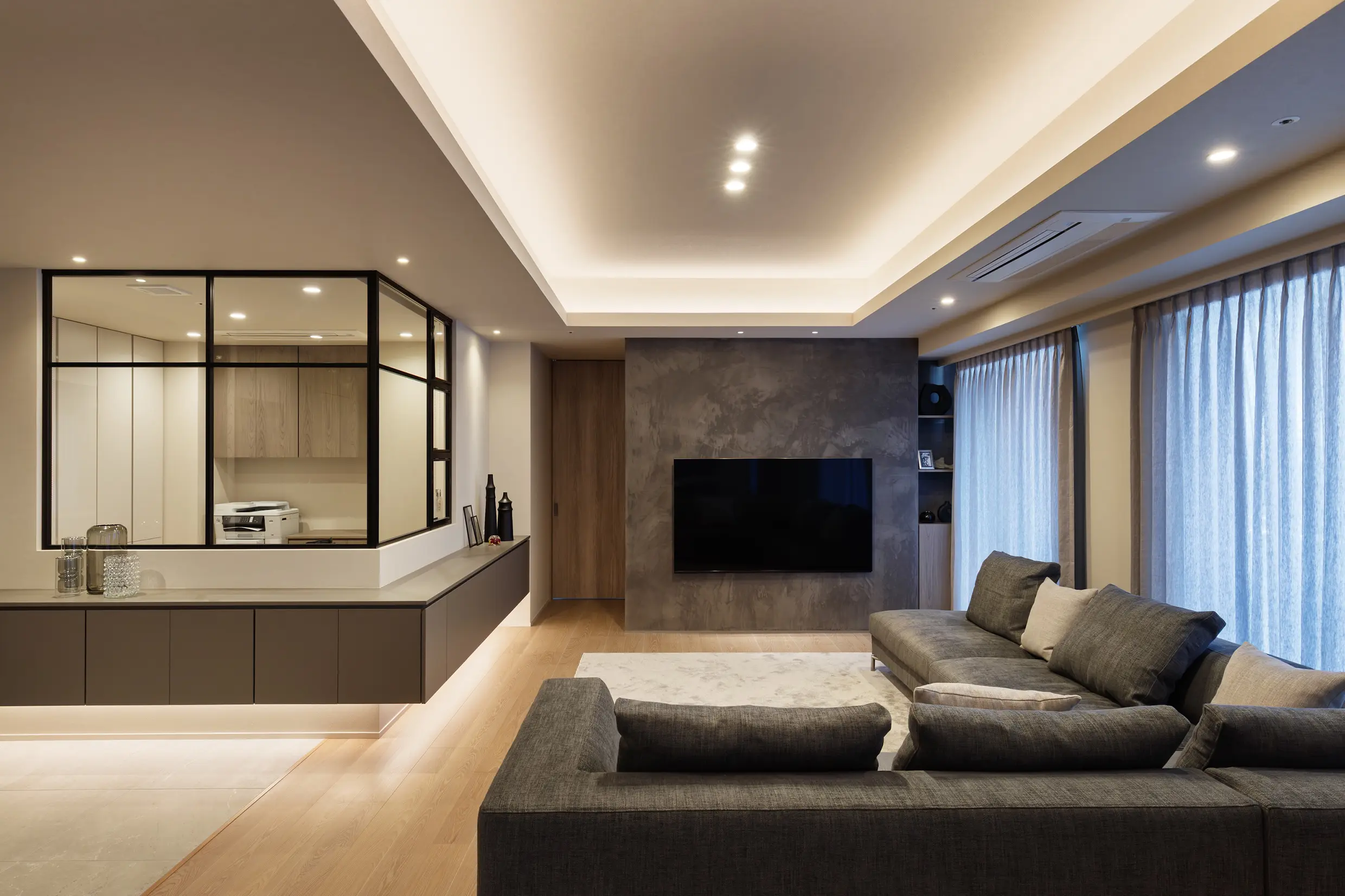 写真タイトル：タワーマンションリフォーム事例_モダン#24019