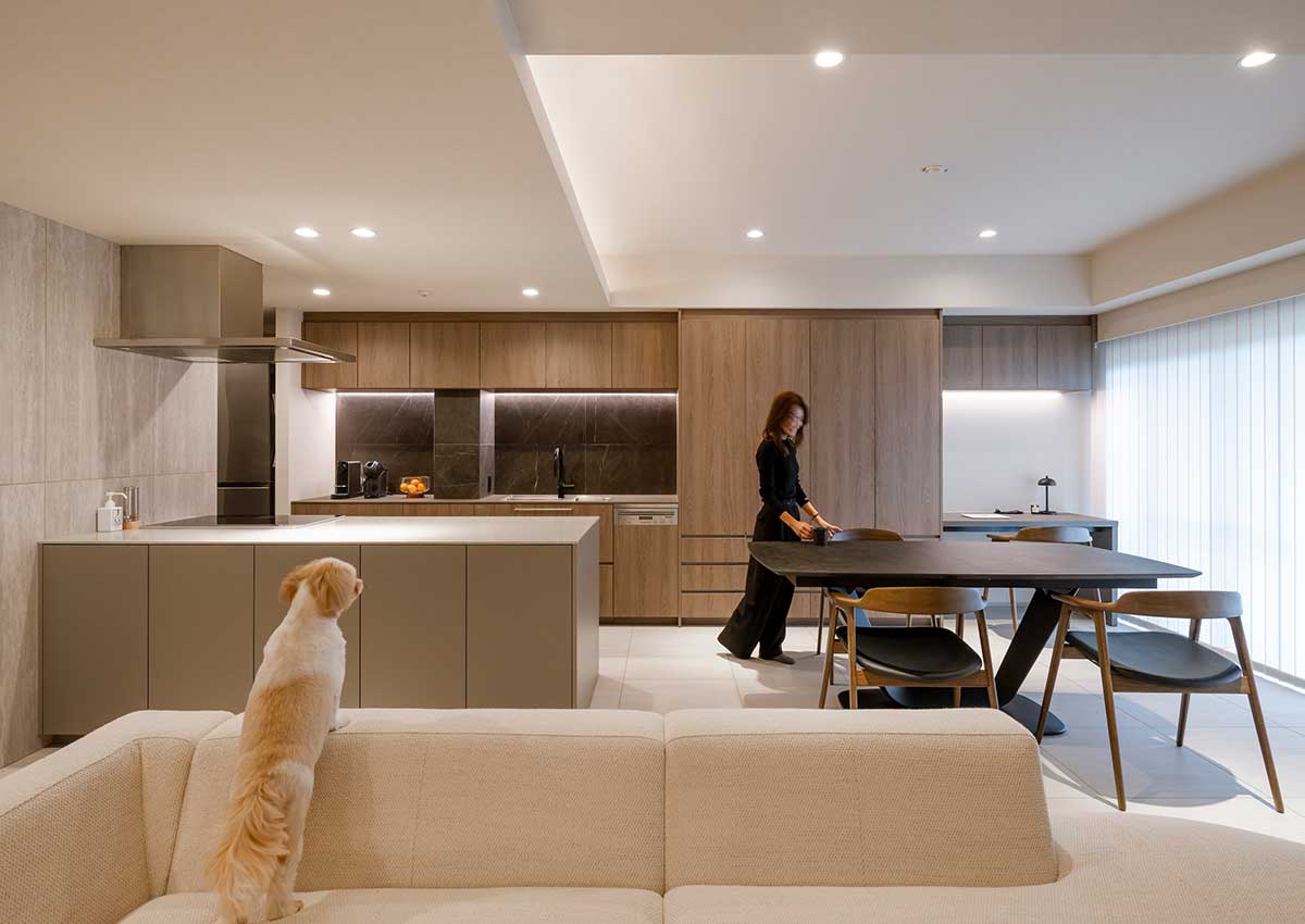 家族のコミュニケーションが増える開放感のある住まい